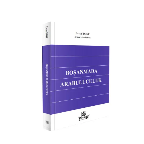 Yetkin Yayınları Boşanmada Arabuluculuk (Evrim Dost)