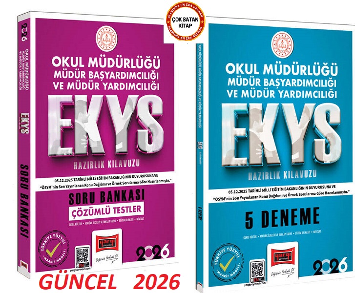 Yargı Yayınları 2026 MEB EKYS Hazırlık Kılavuzu Soru - Deneme Seti (2 Kitap)