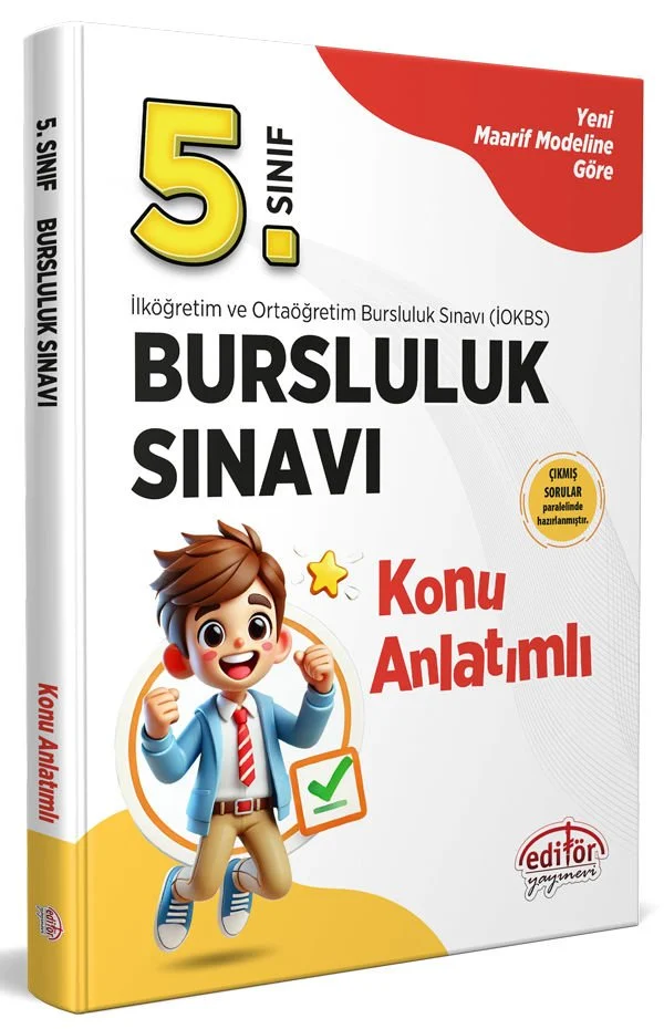 Yeni Bursluluk-Editör Yayınevi 2026 5. Sınıf Bursluluk Sınavı Konu Anlatımlı