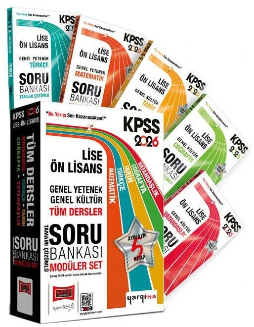 Yargı 2026 KPSS Lise Ön Lisans Soru Bankası Modüler Set Çözümlü Yargı Yayınları