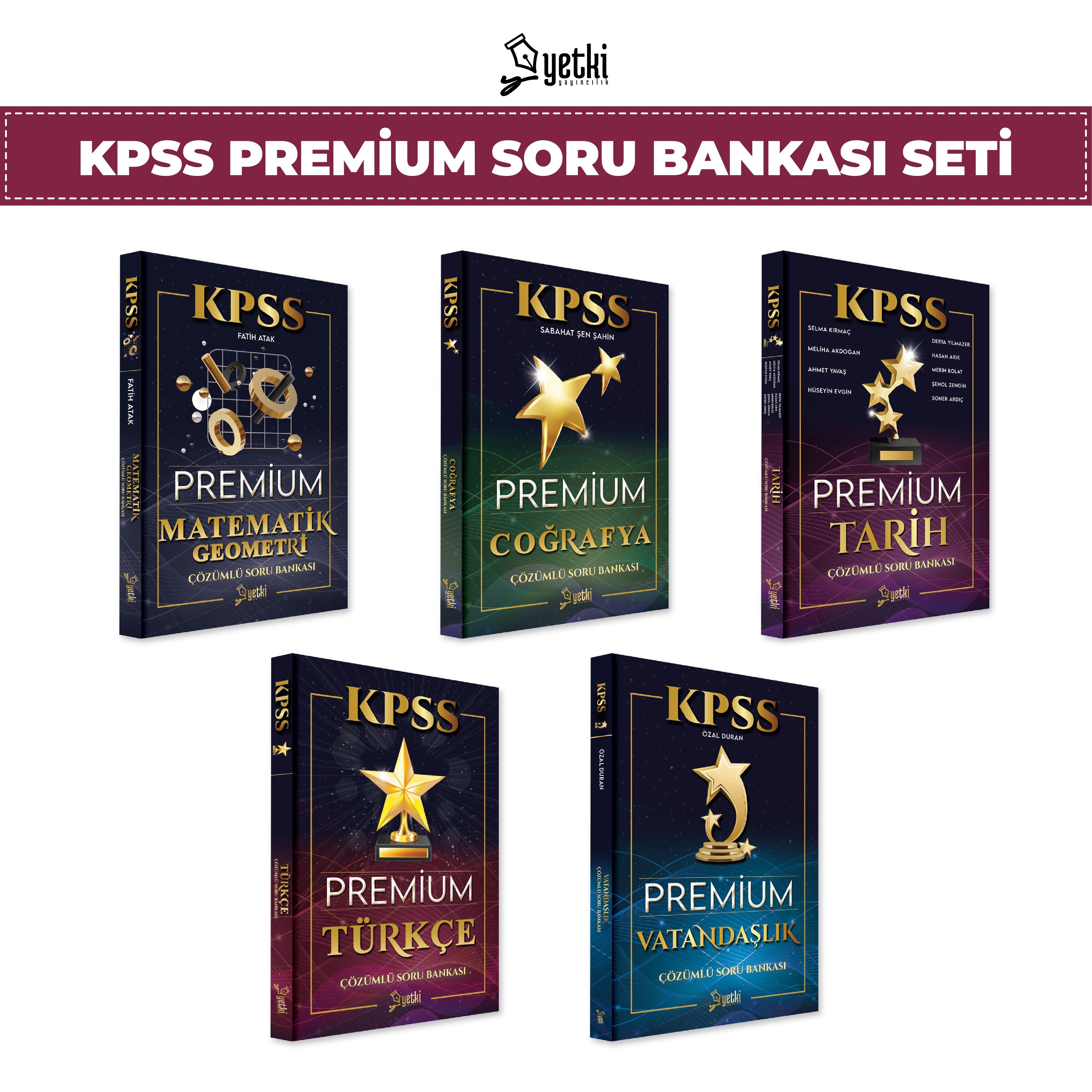 Yetki Yayıncılık Kpss G.K ve G.Y Premium Soru Bankası Seti 2026