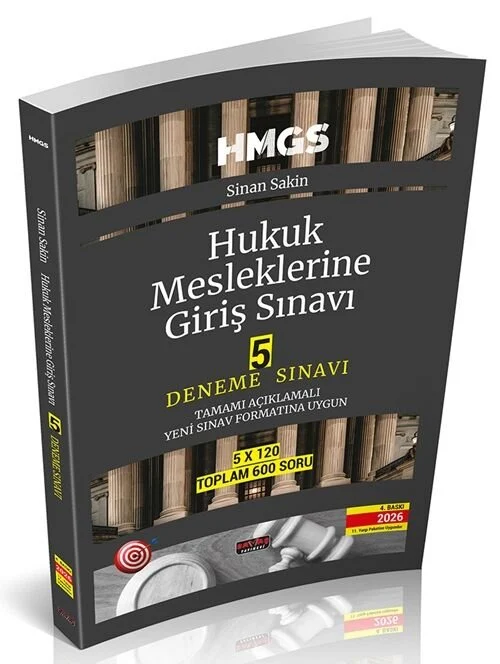 Savaş 2026 HMGS 5 Deneme Çözümlü- Sinan Sakin