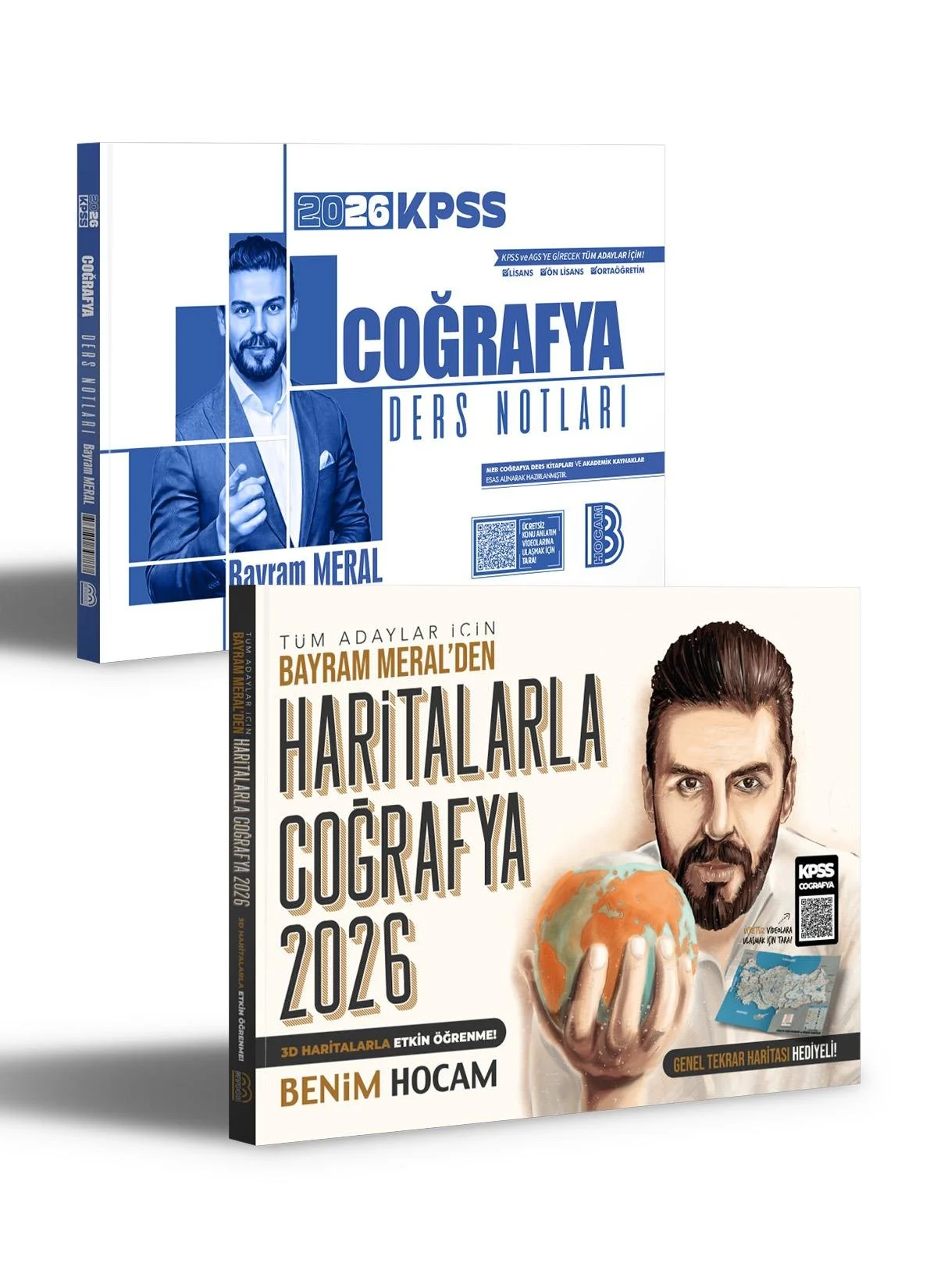 Benim Hocam Yayınları 2026 KPSS Coğrafya Ders Notları ve Haritalarla Coğrafya Seti (Bayram Meral)