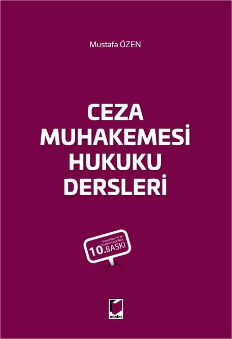 Adalet Yayınları Ceza Muhakemesi Hukuku Dersleri (Mustafa Özen)