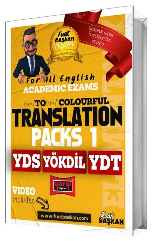 Yargı Tüm İngilizce Akademik Sınavlar İçin Çeviri Fasikülleri Colourful Translation Packs 1 - Fuat Başkan Yargı Yayınları