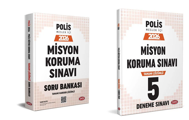 Data 2026 Polis Misyon Koruma Sınavı Soru Bankası +5 Deneme Seti(2 Kitap)