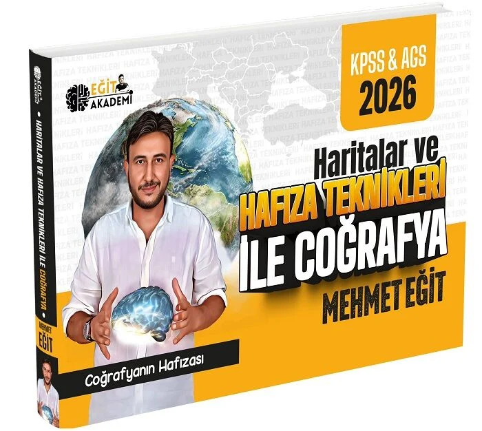 Eğit Akademi 2026 MEB-AGS KPSS Haritalar ve Hafıza Teknikleriyle Coğrafya - Mehmet Eğit Eğit Akademi