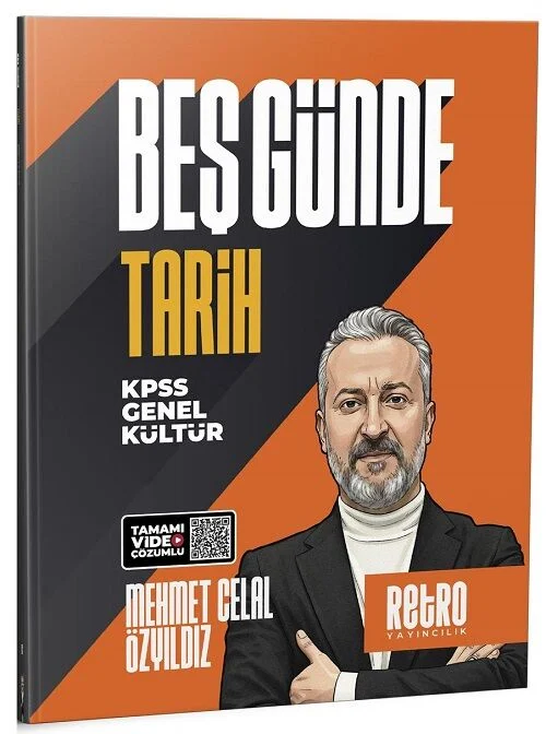 Retro 2026 KPSS Tarih Beş Günde Kamp Kitabı Çözümlü - Mehmet Celal Özyıldız Retro Yayıncılık