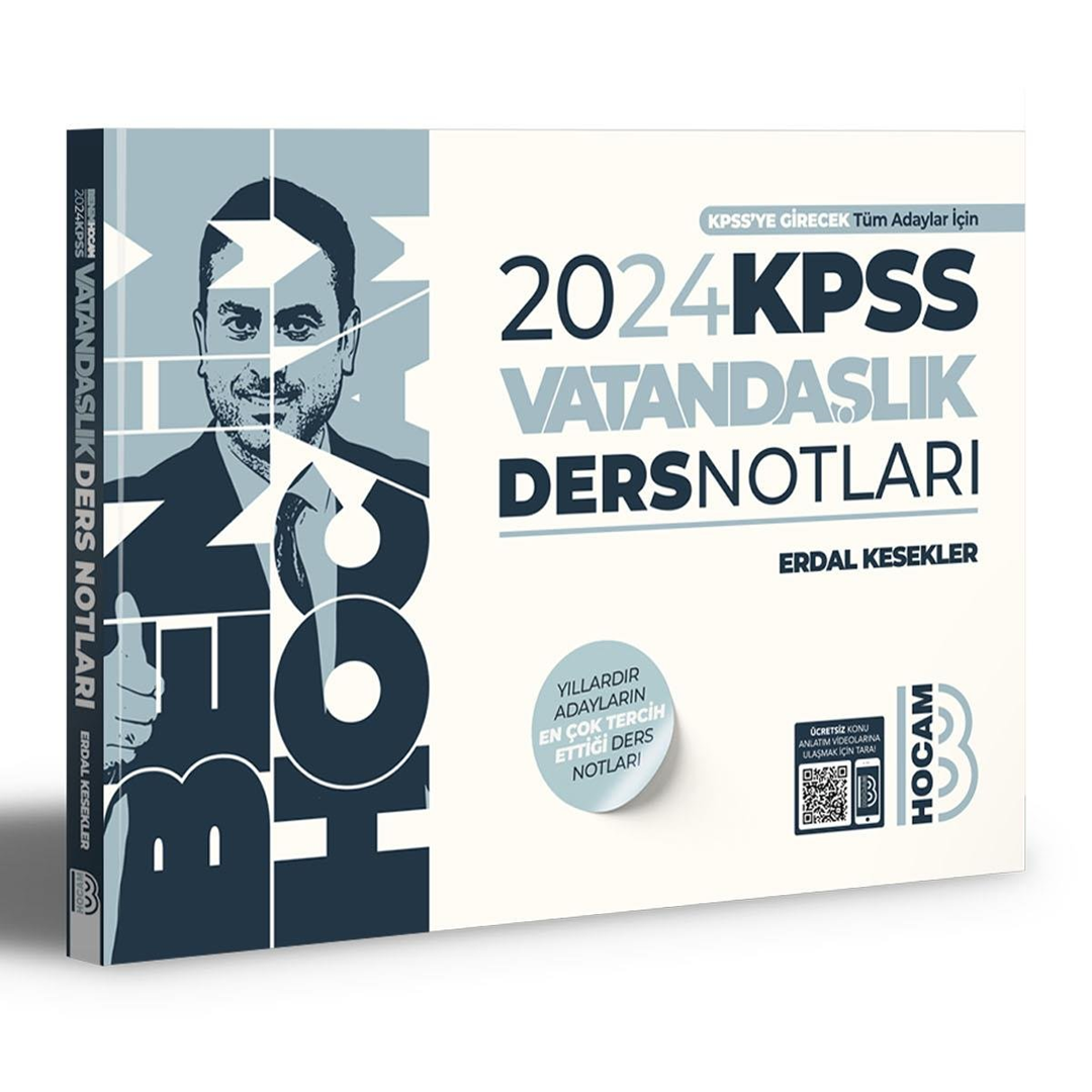 SÜPER FİYAT - Benim Hocam Yayınları 2024 KPSS Vatandaşlık ( Erdal Kesekler)  Erdal Kesekler