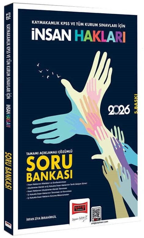 Yargı 2026 Hakimlik Kaymakamlık KPSS ve Kurum Sınavları İnsan Hakları Soru Bankası Çözümlü Yargı Yayınları