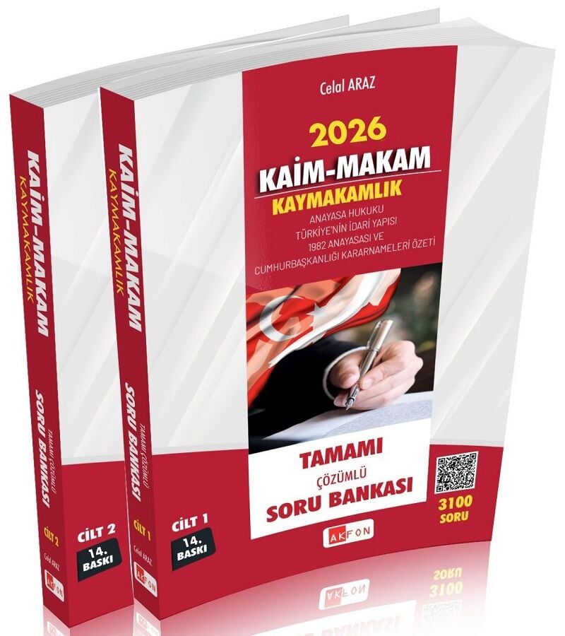 Akfon Yayınları 2026 KAİM MAKAM Kaymakamlık Soru Bankası Çözümlü (Celal Araz)