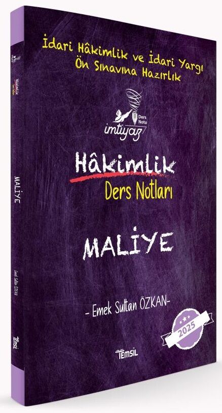 Temsil 2025 İMTİYAZ Maliye Ders Notları Emek Sultan Özkan