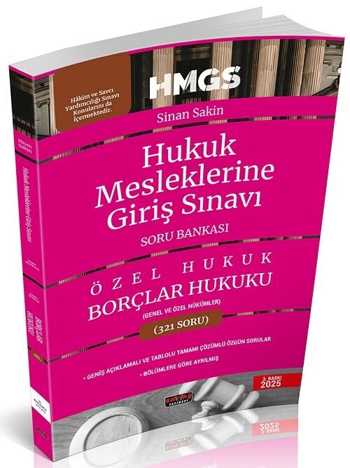 Savaş HMGS Borçlar Hukuku Genel ve Özel Hükümler Soru Bankası Savaş Yayınları Şubat 2025
