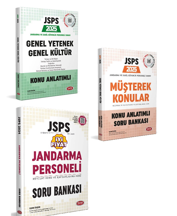 Data 2026 JSPS Genel Yetenek Genel Kültür Konu Anlatımlı + Soru Bankası 3 li Set Data Yayınları