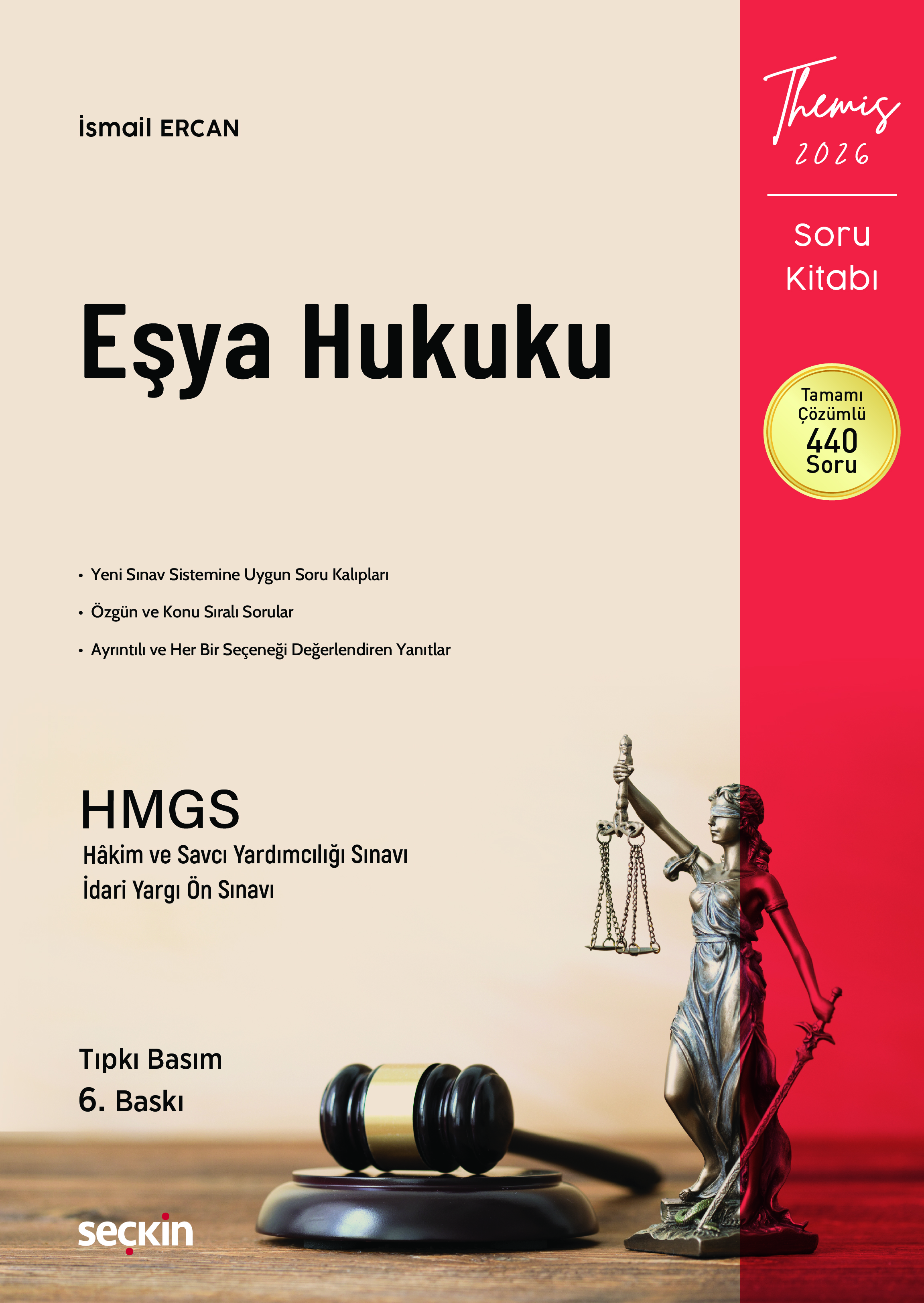 THEMIS  Eşya Hukuku Soru Kitabı-İsmail Ercan 6. Baskı,  Ocak 2026