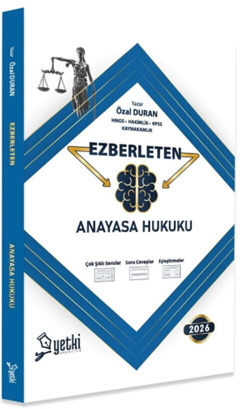 Yetki Yayınları 2026 Ezberleten Anayasa Hukuku (Özal Duran)
