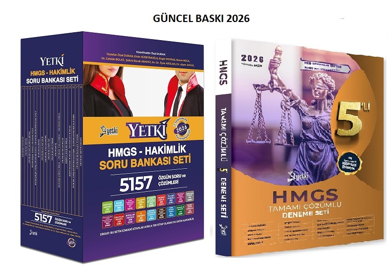 Yetki Yayınları HMGS Hukuk Mesleklerine Giriş Sınavı Soru Bankası ve Deneme Seti 2026