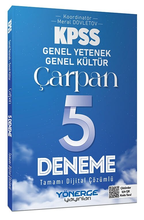 Yönerge 2026 KPSS Genel Yetenek Genel Kültür Çarpan 5 Deneme Çözümlü Yönerge Yayınları