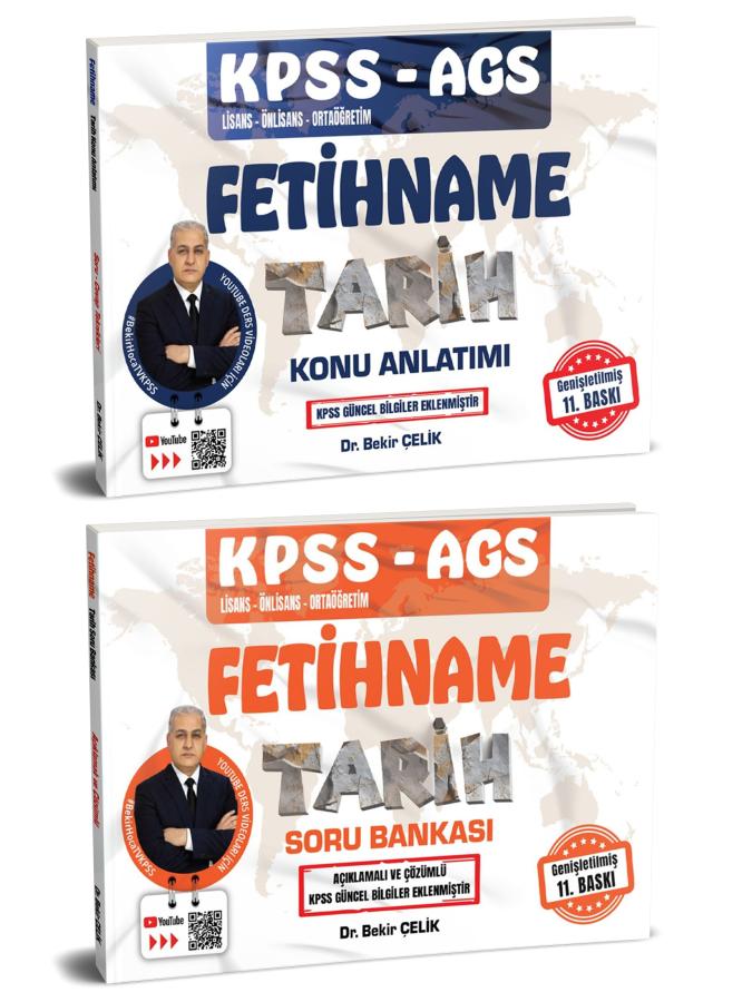 KPSS AGS FETİHNAME Tarih Konu Anlatımı Soru Bankası Seti Bekir Çelik