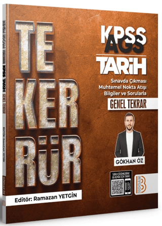 Benim Hocam Yayınları 2026 KPSS AGS Tekerrür Tarih Genel Tekrar Ramazan Yetgin, Gökhan Öz