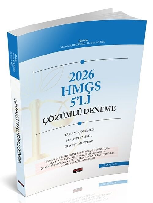 Savaş 2026 HMGS HUKAL 5 Deneme Çözümlü - Mustafa Karadeniz Savaş Yayınları