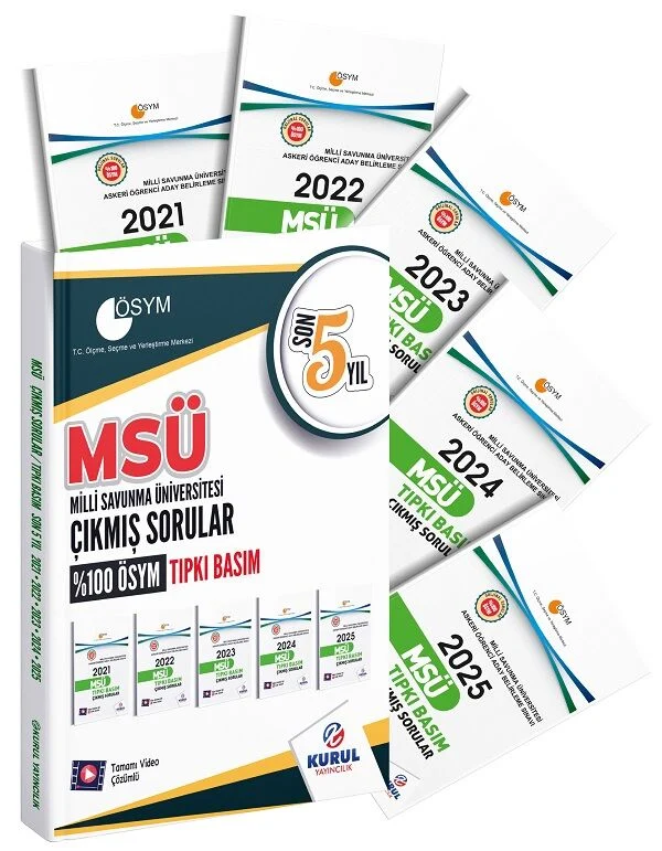 Kurul 2026 MSÜ Çıkmış Sorular Son 5 Yıl Çözümlü Kurul Yayıncılık