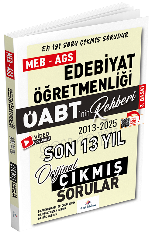Dizgi Kitap 2026 ÖABT MEB-AGS nin Rehberi Türk Dili ve Edebiyatı Öğretmenliği Çıkmış Sorular Son 13 Yıl Çözümlü - Adem Hakan Dizgi Kitap Yayınları