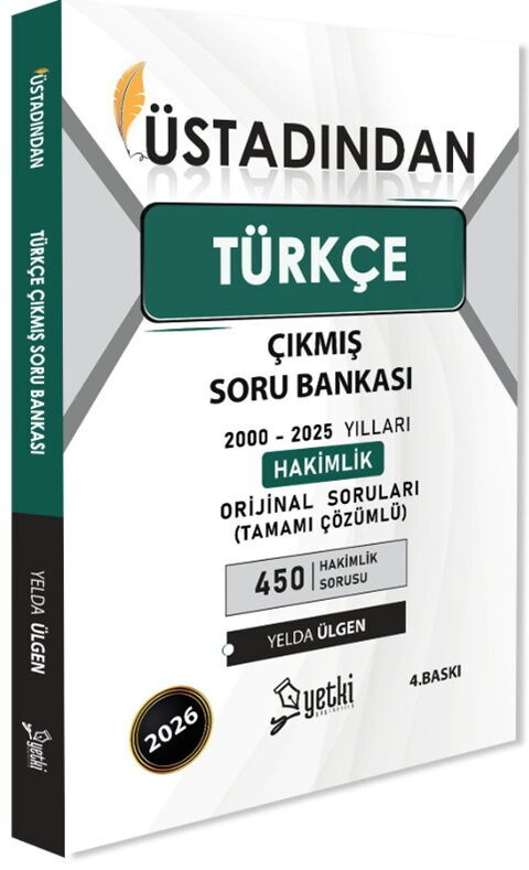 Yetki Yayınları 2026 Üstadından Türkçe Çıkmış Soru Bankası (Yelda Ülgen)
