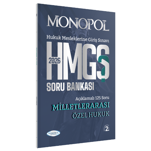 Monopol Yayınları 2026 HMGS Milletlerarası Özel Hukuk Soru Bankası