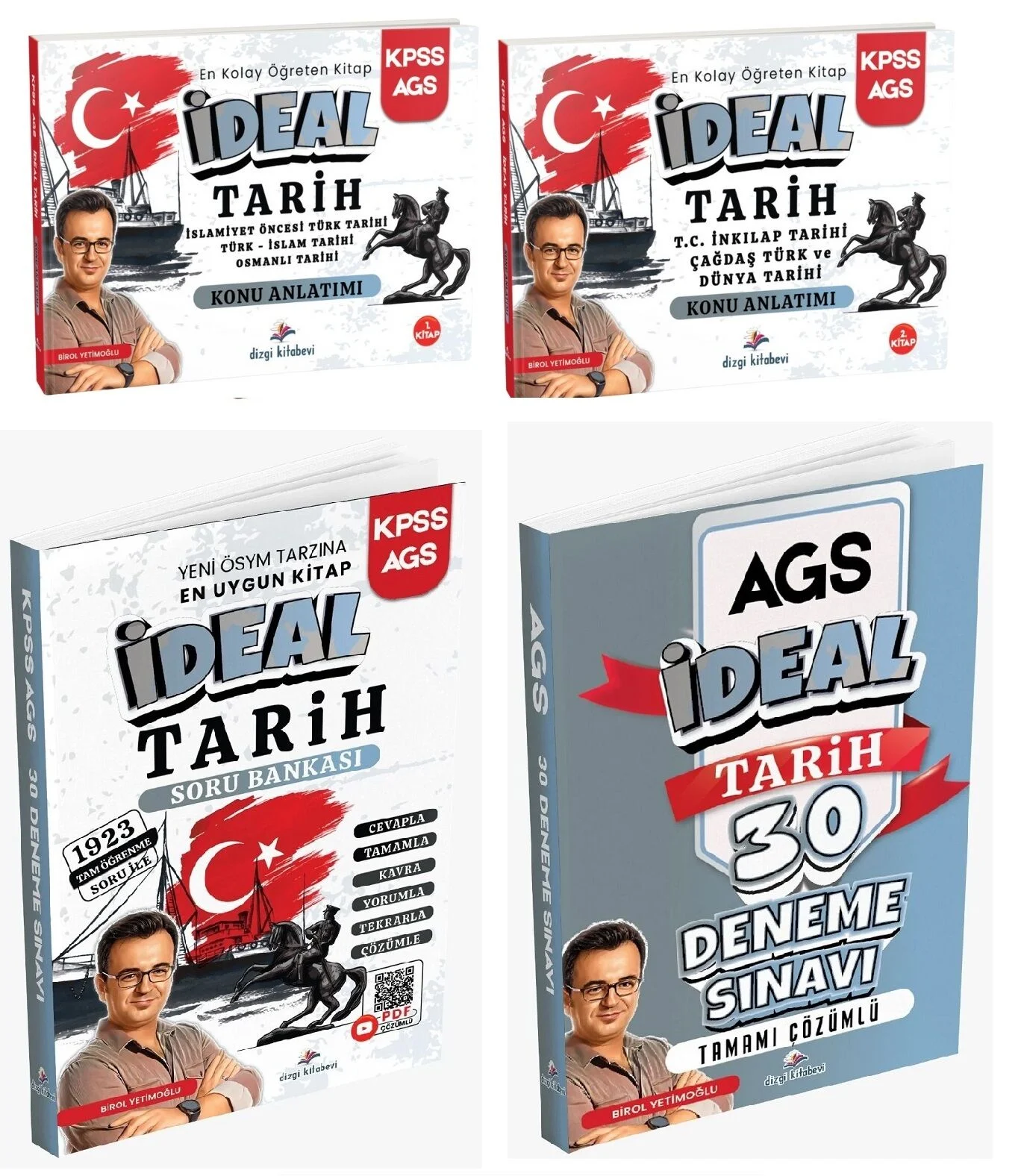 Dizgi Kitap 2026 MEB-AGS İdeal Tarih Konu Anlatımı + Soru Bankası + 30 Deneme 4 lü Set - Birol Yetimoğlu Dizgi Kitap Yayınları