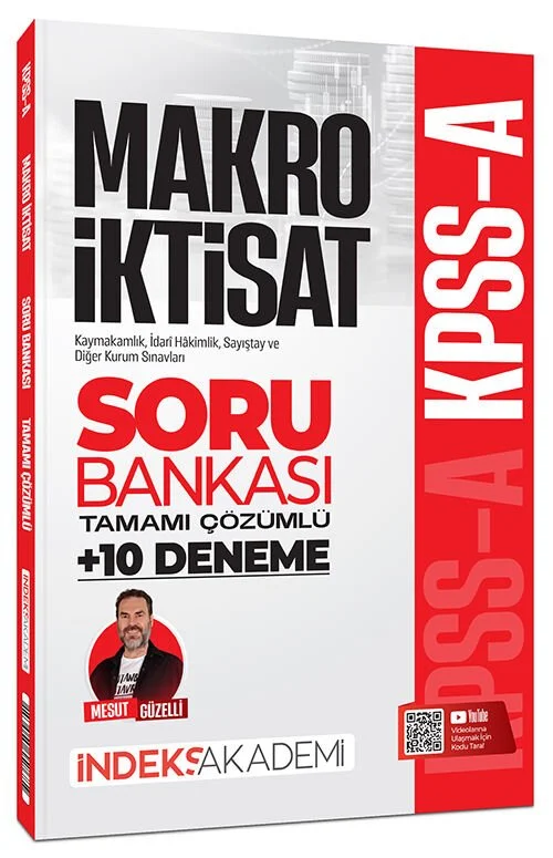 İndeks Akademi 2026 KPSS A Grubu Makro İktisat Soru Bankası ve 10 Deneme Çözümlü - Mesut Güzelli