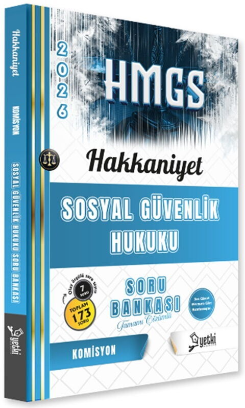 Yetki Yayınları 2026 HMGS Hakkaniyet Sosyal Güvenlik Hukuku Soru Bankası