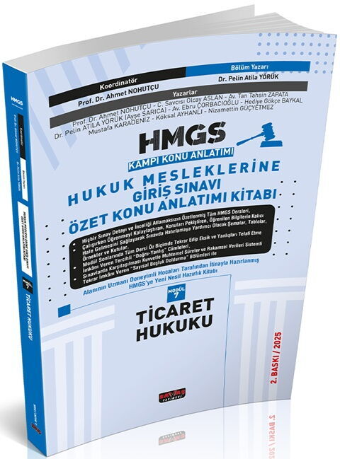 Savaş Yayınları 2025 HMGS Özet Konu Anlatımı Ticaret Hukuku Pelin Atila Yörük Savaş Yayınevi