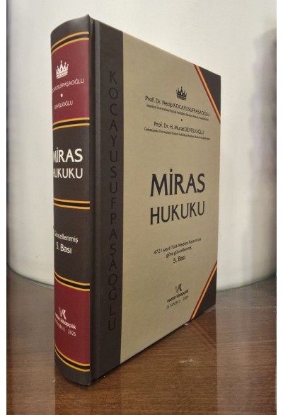 Vedat Kitapçılık Miras Hukuku (Necip Kocayusufpaşaoğlu)
