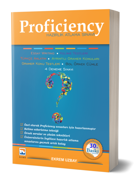 Nisan 2025  Proficiency Hazırlık Atlama Sınavı 30.Basım - Ekrem Uzbay Nisan Kitabevi