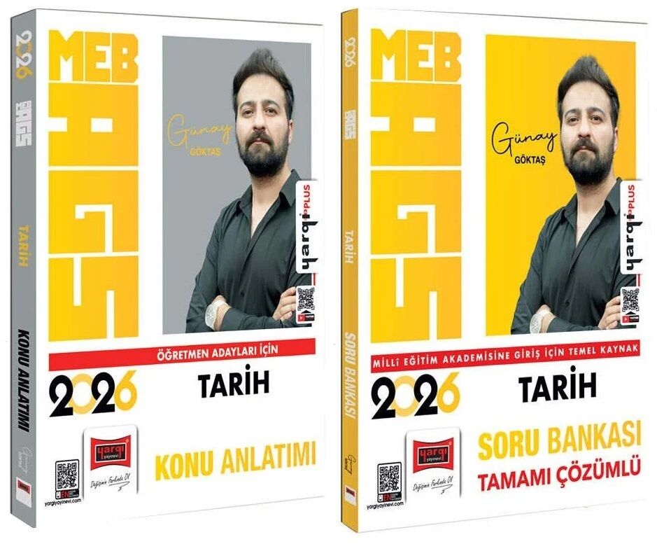 Yargı 2026 MEB-AGS Tarih Konu Anlatımı + Soru Bankası 2 li Set - Günay Göktaş Yargı Yayınları