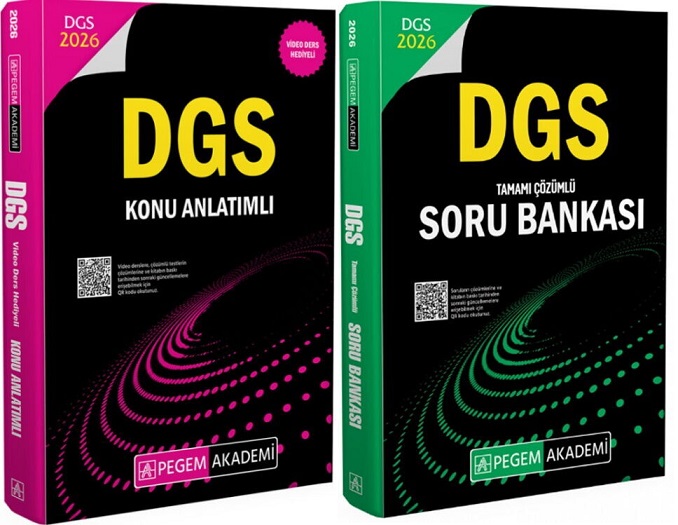 Pegem 2026 DGS Konu + Soru Bankası 2 li Set Pegem Akademi Yayınları