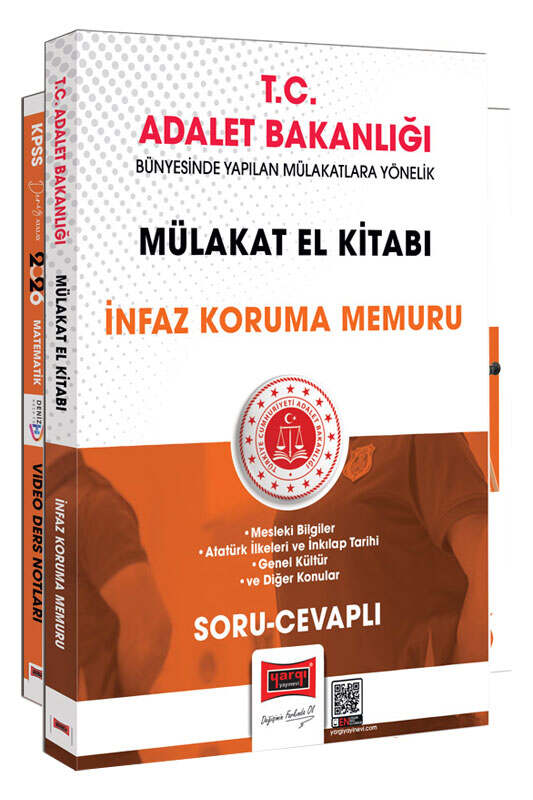 Yargı GYS Adalet Bakanlığı İnfaz Koruma Memuru Soru-Cevaplı Mülakat El Kitabı Görevde Yükselme Yargı Yayınları