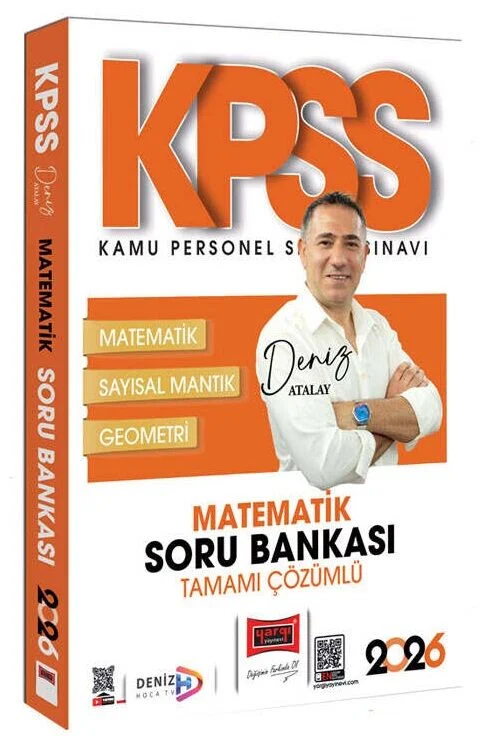 Yargı 2026 KPSS Matematik Soru Bankası Çözümlü - Deniz Atalay Yargı Yayınları