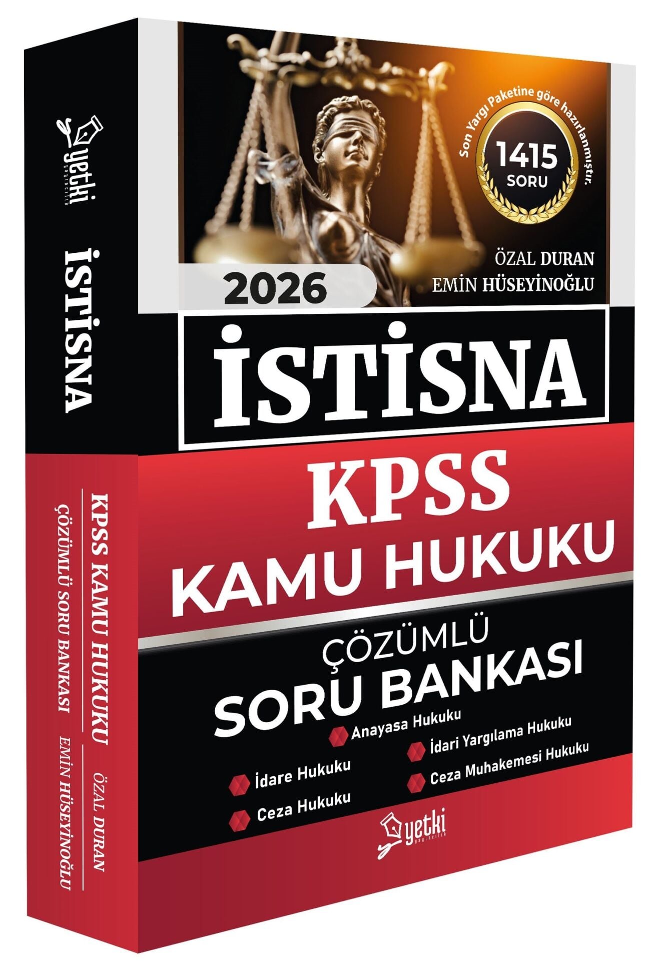 Yetki Yayınları 2026 KPSS A Grubu Kamu Hukuku İSTİSNA Soru Bankası Çözümlü (Özal Duran)