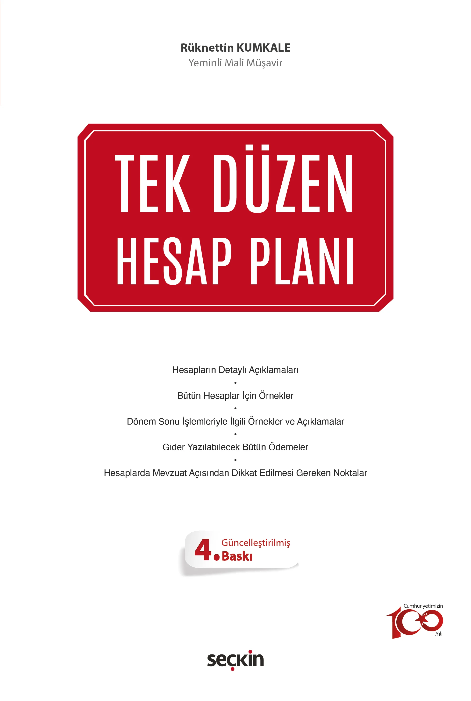Seçkin Yayınevi Tek Düzen Hesap Planı (Rüknettin Kumkale)