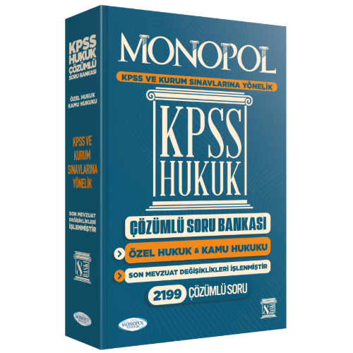Monopol Yayınları 2025 KPSS Hukuk Çözümlü Soru Bankası Ömer Keskinsoy,