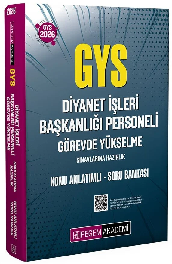 Pegem 2026 GYS DİB Diyanet İşleri Başkanlığı Konu Anlatımlı Soru Bankası Görevde Yükselme Pegem Akademi Yayınları
