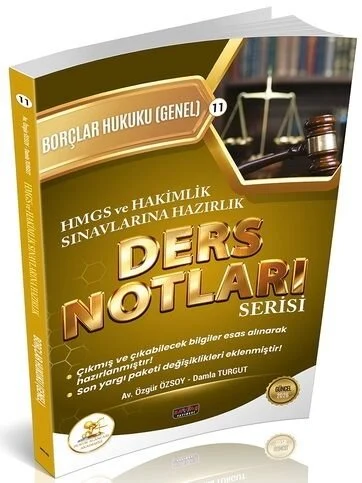 Savaş 2026 HUKAL HMGS Hakimlik Borçlar Hukuku Genel Hükümler Ders Notları Savaş Yayınları