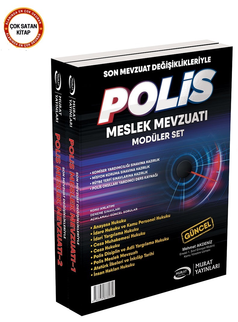 Murat Yayınları 2025 Komiser Yardımcılığı ve Misyon Koruma Modüler Set (Mehmet Akdeniz)