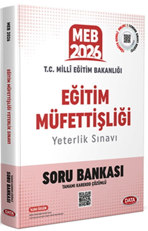 Data Yayınları 2026 MEB Eğitim Müfettişliği Yeterlilik Sınavı Tamamı Karekod Çözümlü Soru Bankası