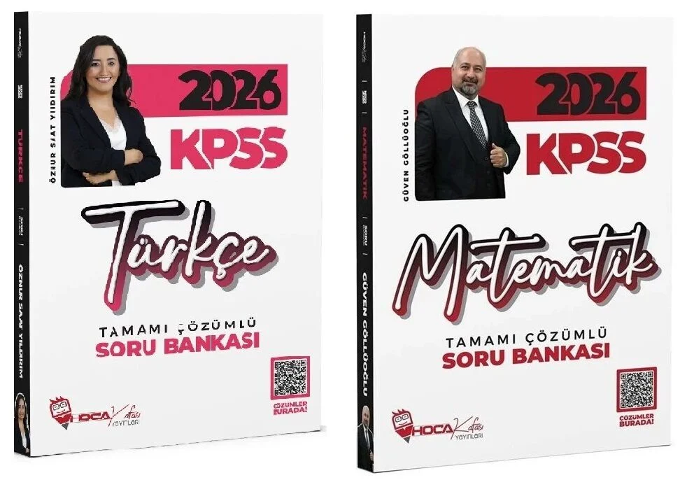 Hoca Kafası 2026 KPSS Türkçe + Matematik Soru Bankası 2 li Set Hoca Kafası Yayınları