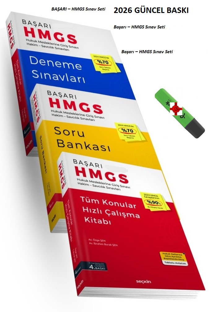 Seçkin Yayınevi Başarı HMGS Sınav Seti 3'lü 2026 (Özge Şen,İbrahim Burak Şen) KALEM HEDİYELİ