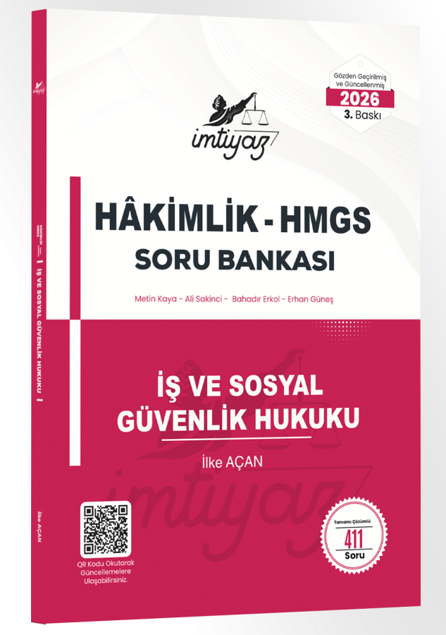 İmtiyaz 2026 HMGS Hakimlik İş ve Sosyal Güvenlik Hukuku Soru Bankası İlke Açan