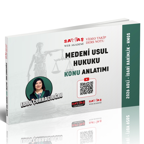 Savaş 2026 HMGS Adli-İdari Hakimlik HMGS Medeni Usul Hukuku Konu Anlatımı -  Ebru Çorbacıoğlu Savaş Yayınevi